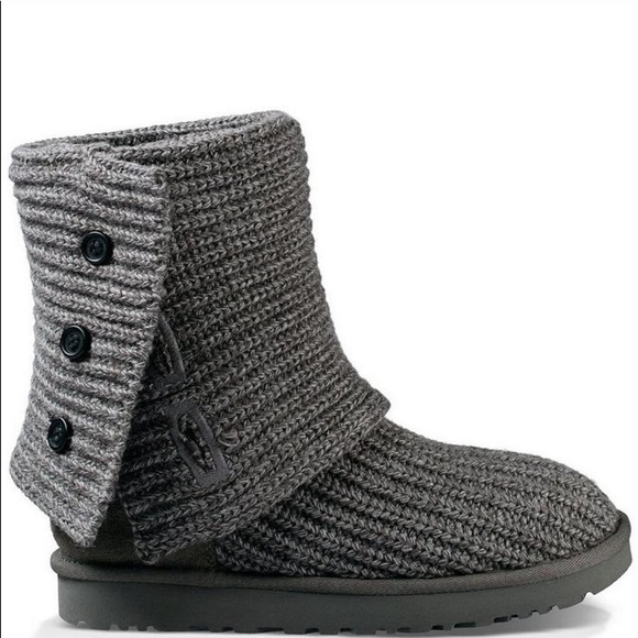UGG Shoes - UGG®️ Classic Cardy Button Detailed Knit Boots